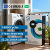 GWB10kWh 200Ah wall-mounted power wall LiFePO4 battery